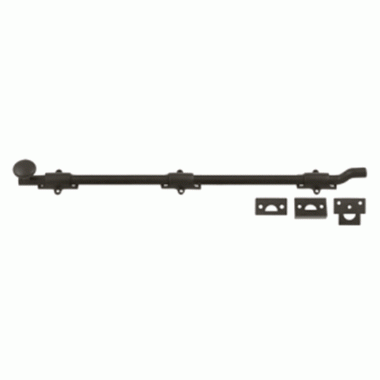 24 Inch Deltana Offset Heavy Duty Surface Bolt (Oil Rubbed Bronze Finish) DELTANA