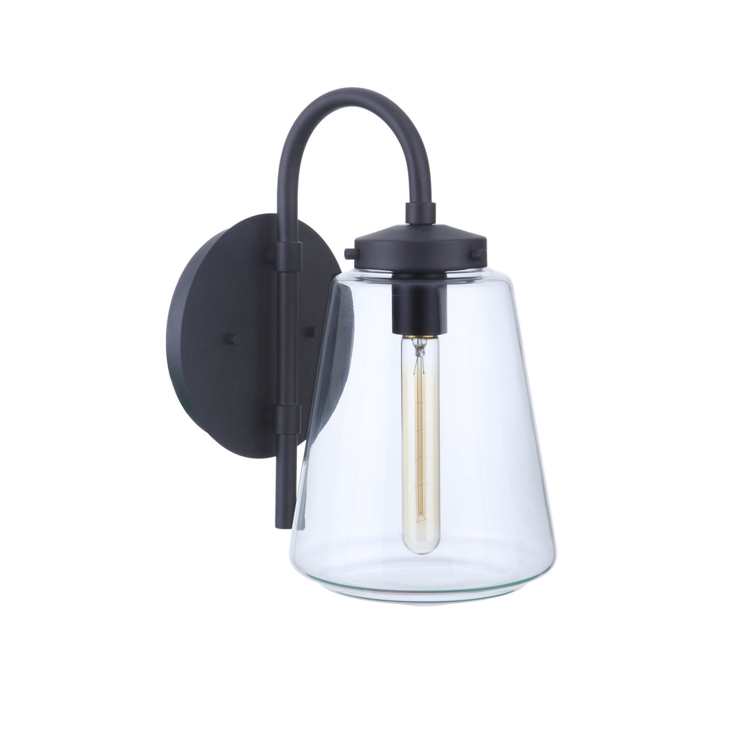 CRAFTMADE Laclede 1 Light Medium Outdoor Wall Lantern in Midnight