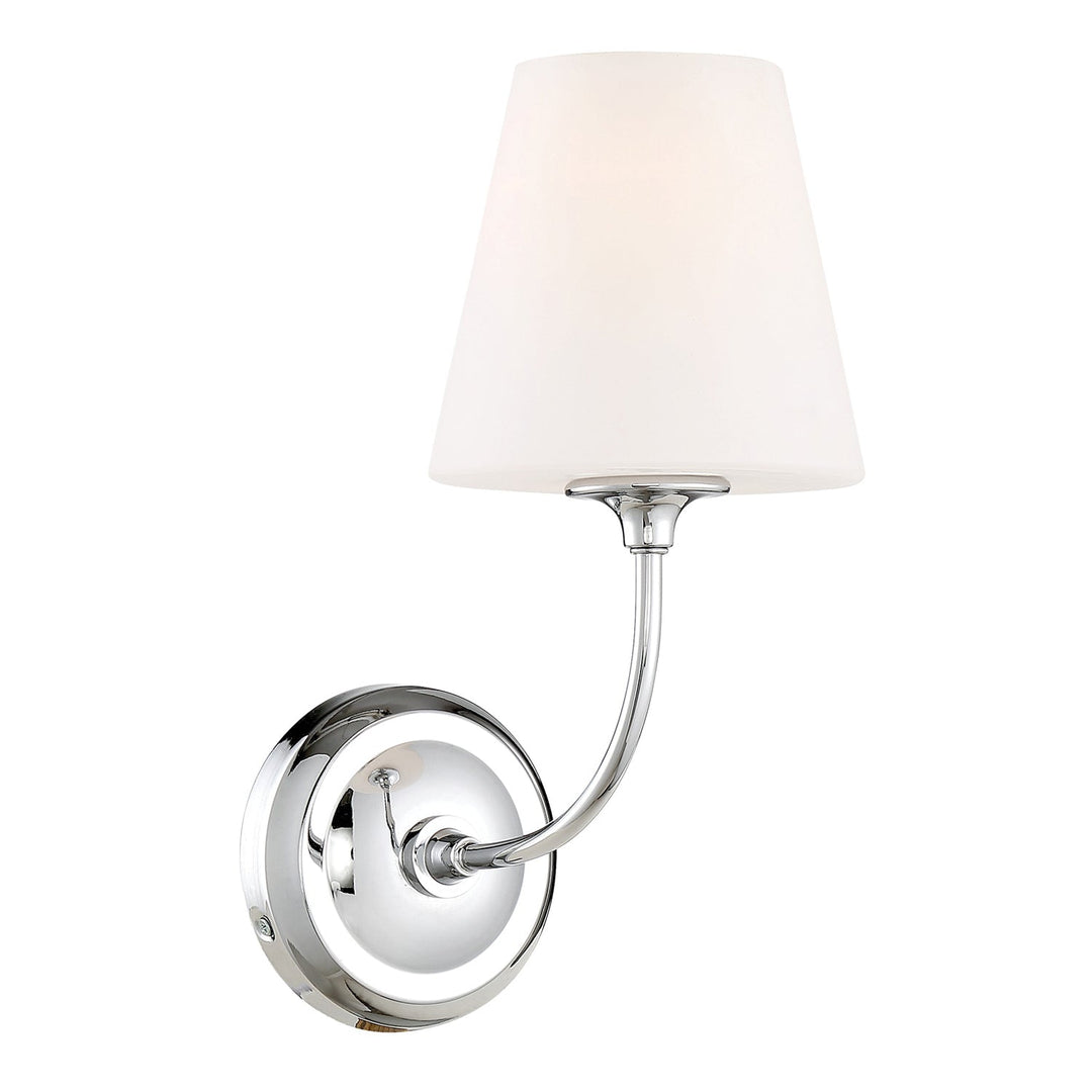 Crystorama Crystorama Libby Langdon Sylvan 1 Light Polished Chrome Sconce