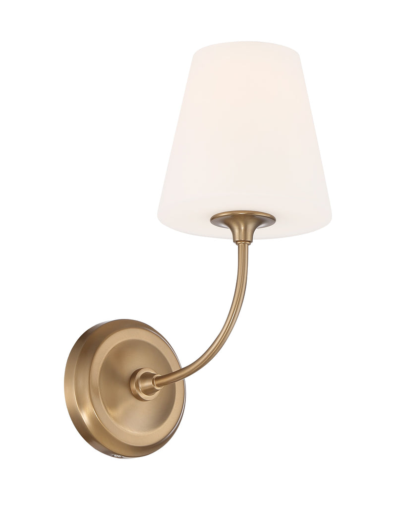 Crystorama Crystorama Libby Langdon Sylvan 1 Light Vibrant Gold Sconce