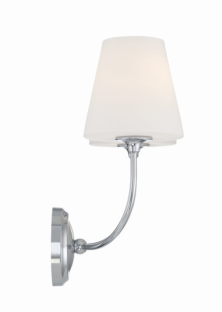 Crystorama Crystorama Libby Langdon Sylvan 2 Light Polished Chrome Sconce