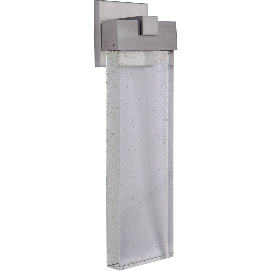 CRAFTMADE Aria 1 Light Large LED Outdoor Wall Lantern in Satin Aluminum