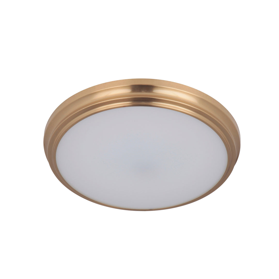 CRAFTMADE X66 Series 1 Light 11" LED Flushmount in Satin Brass