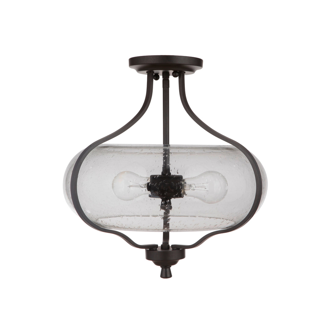 CRAFTMADE Serene 2 Light Semi Flush in Espresso