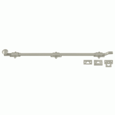 26 Inch Deltana Offset Heavy Duty Surface Bolt (Brushed Nickel Finish) DELTANA