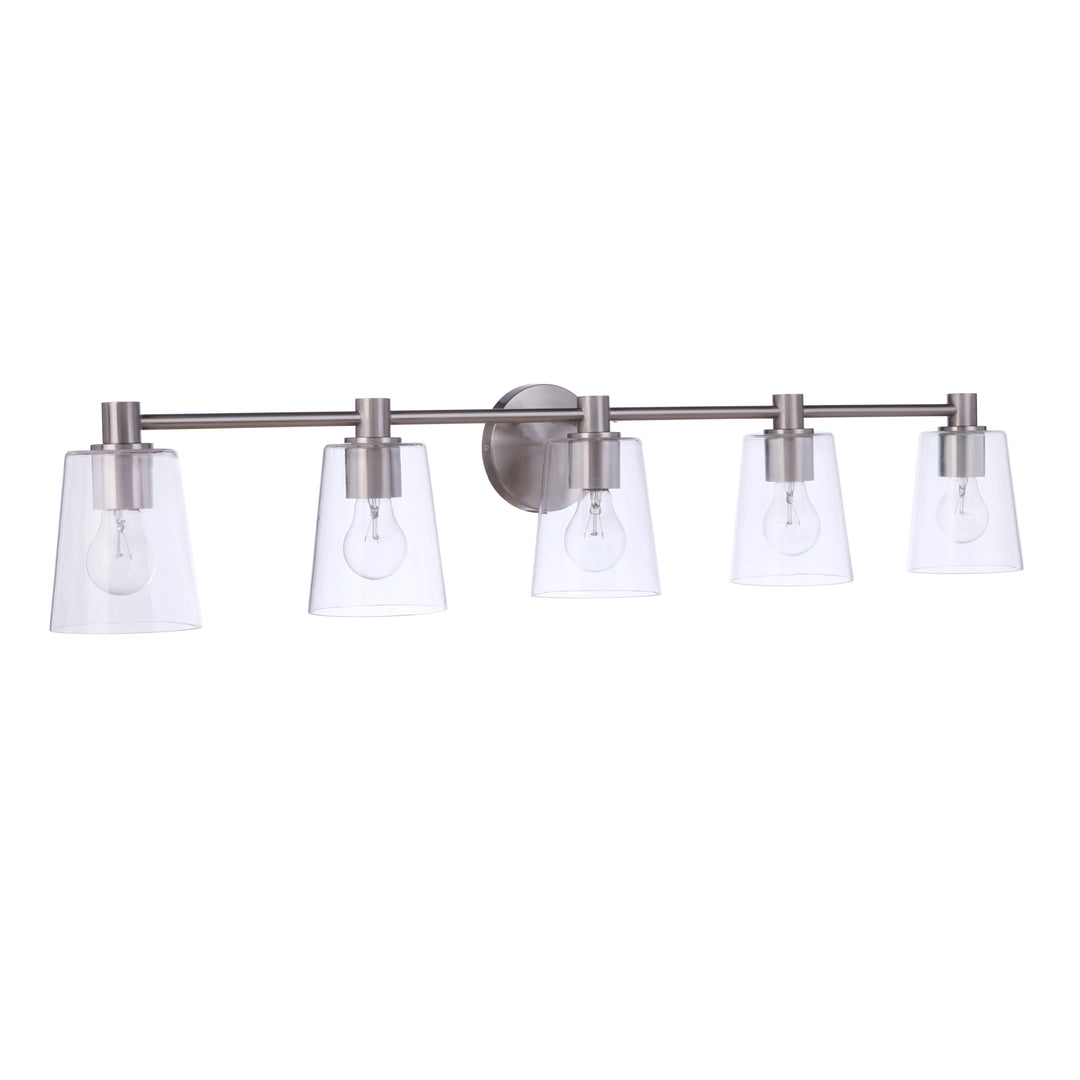 CRAFTMADE Emilio 5 Light Vanity in Brushed Polished Nickel