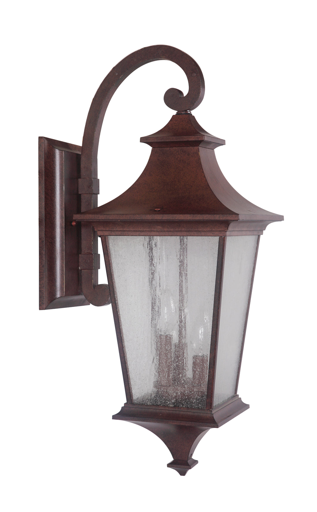 CRAFTMADE Argent II 3 Light Large Outdoor Wall Lantern in Aged Bronze