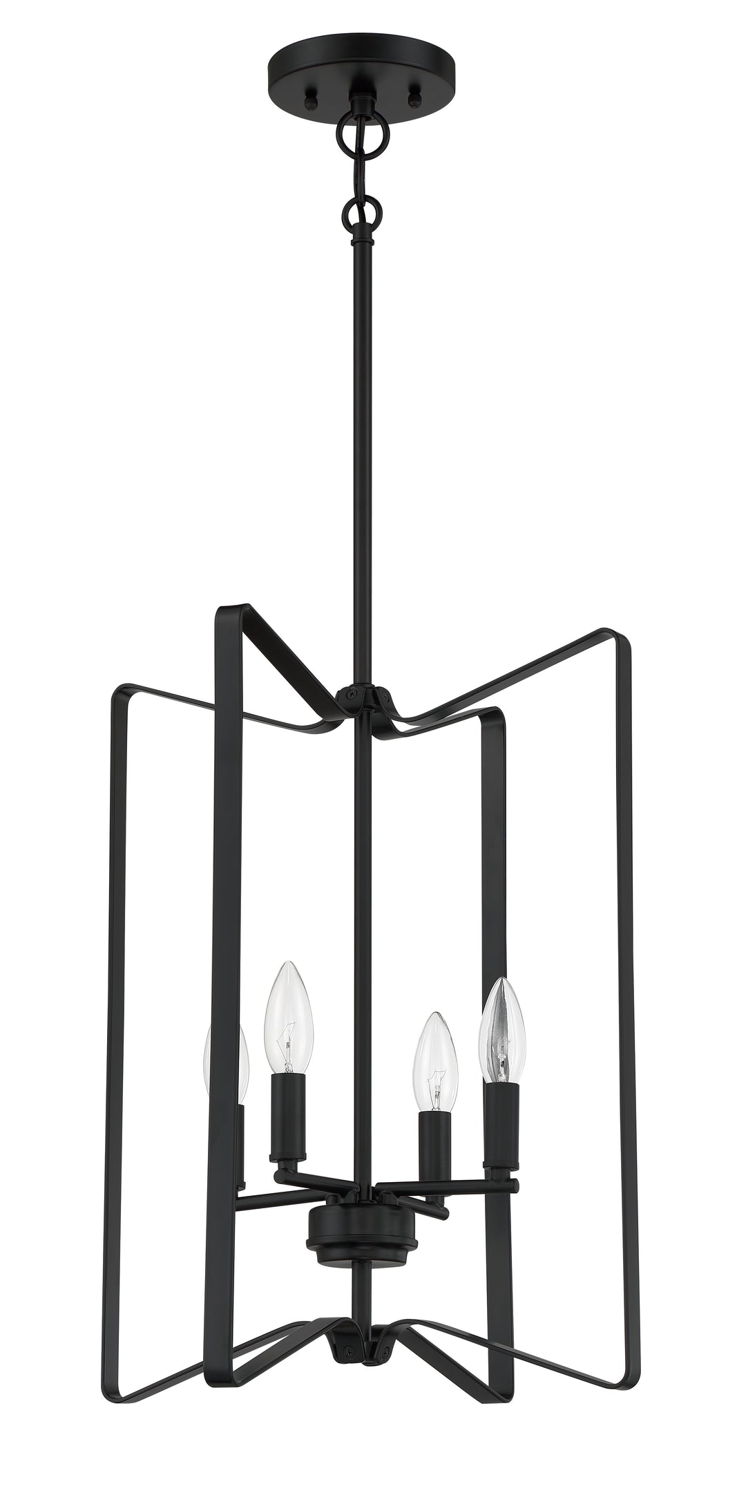 CRAFTMADE Shayna 4 Light Foyer in Flat Black