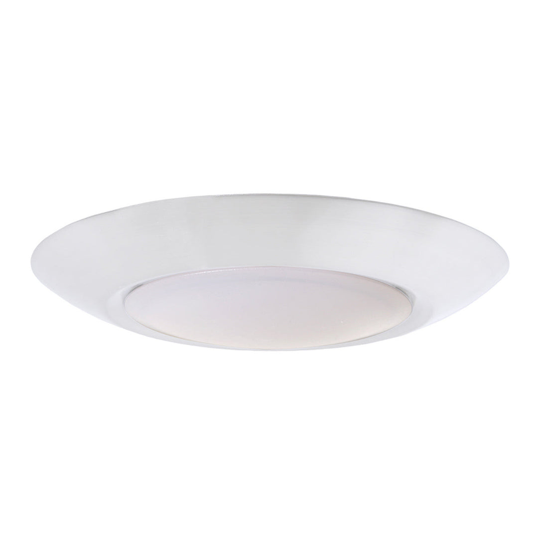 CRAFTMADE Slim Line 1 Light 4" LED Flushmount in White (6" Overall Diameter)