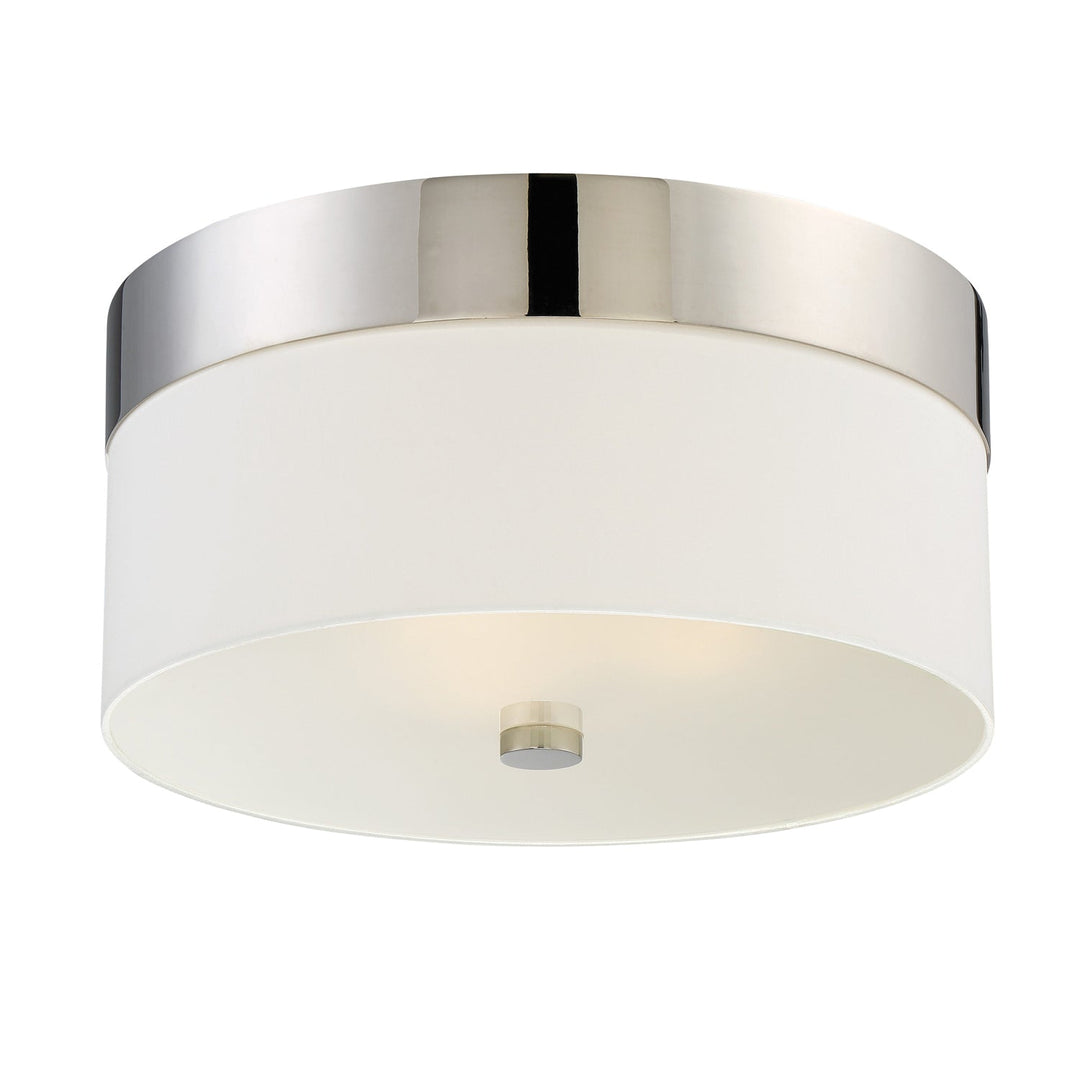 Crystorama Crystorama Libby Langdon Grayson 3 Light Polished Nickel Flush Mount