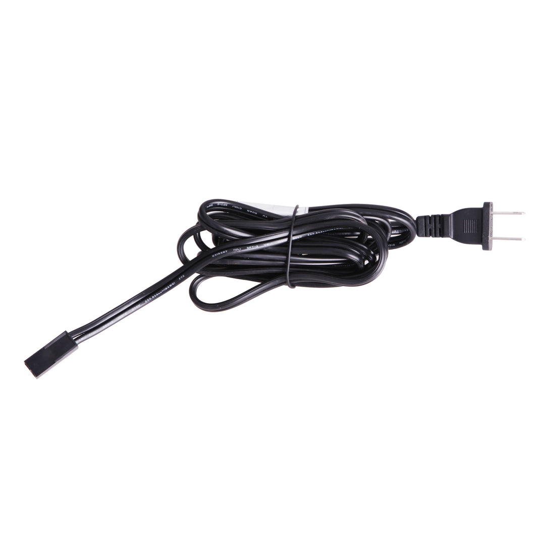 CRAFTMADE 6'  Under Cabinet Puck Cord and Plug in Black