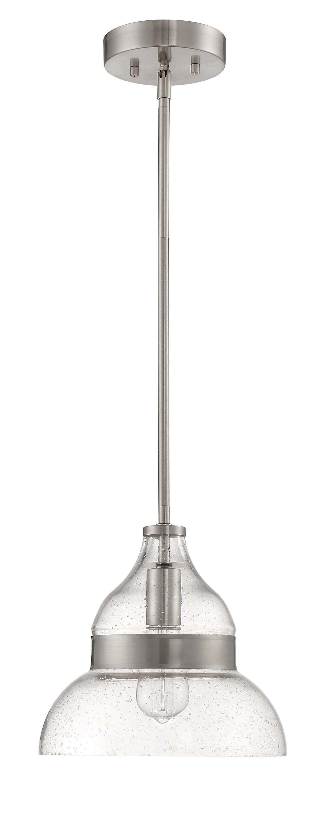 CRAFTMADE Smyth 1 Light Mini Pendant in Brushed Polished Nickel