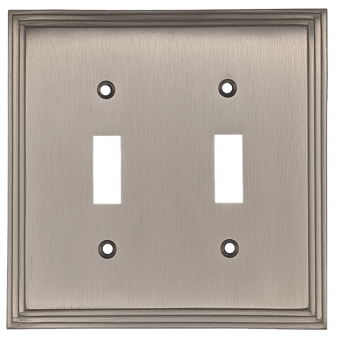 COPPER MOUNTAIN HARDWARE Kingston Classic Stepped Wall Plate (Satin Nickel)