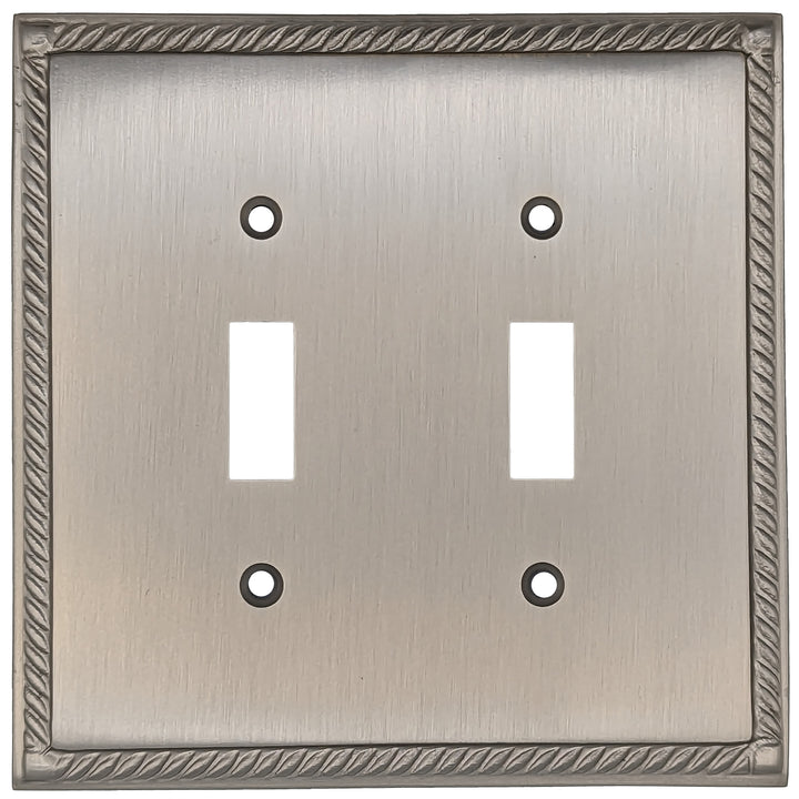 English Georgian Roped Wall Plate (Satin Nickel) COPPER MOUNTAIN HARDWARE