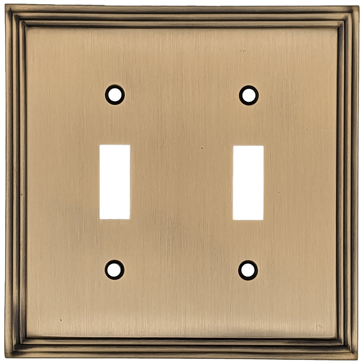 COPPER MOUNTAIN HARDWARE Kingston Classic Stepped Wall Plate (Antique Brass)