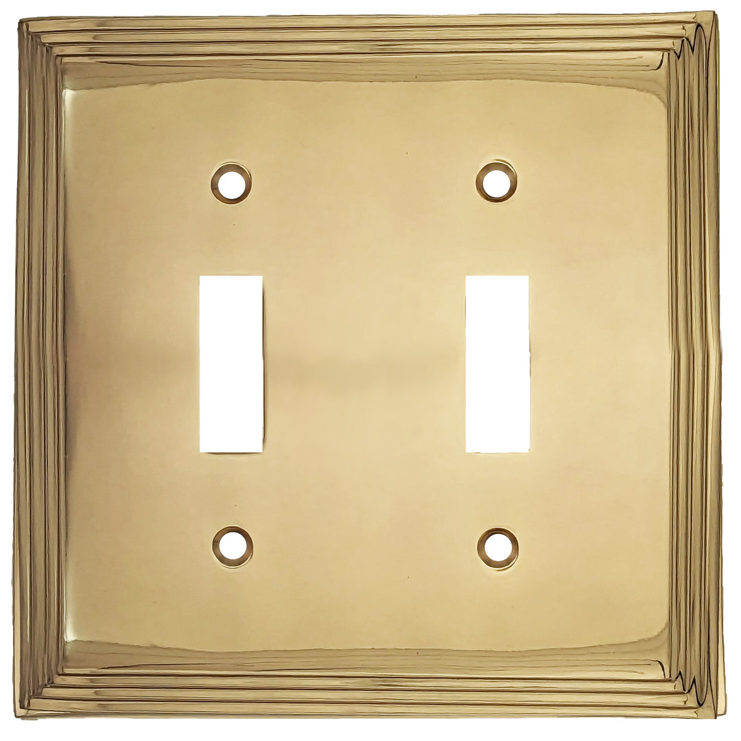 Kingston Classic Stepped Wall Plate (Polished Brass) COPPER MOUNTAIN HARDWARE