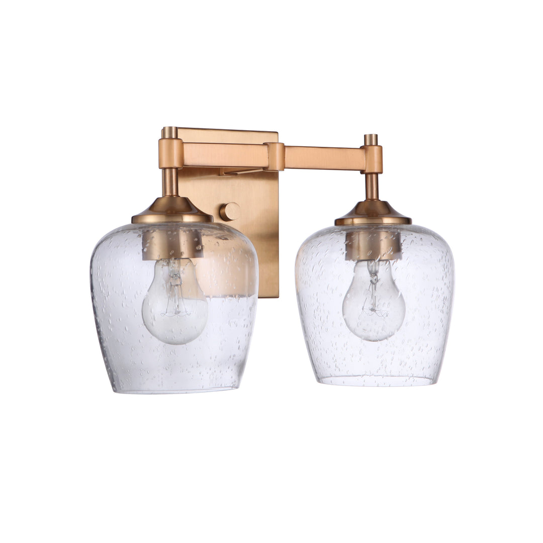 CRAFTMADE Stellen 2 Light Vanity in Satin Brass