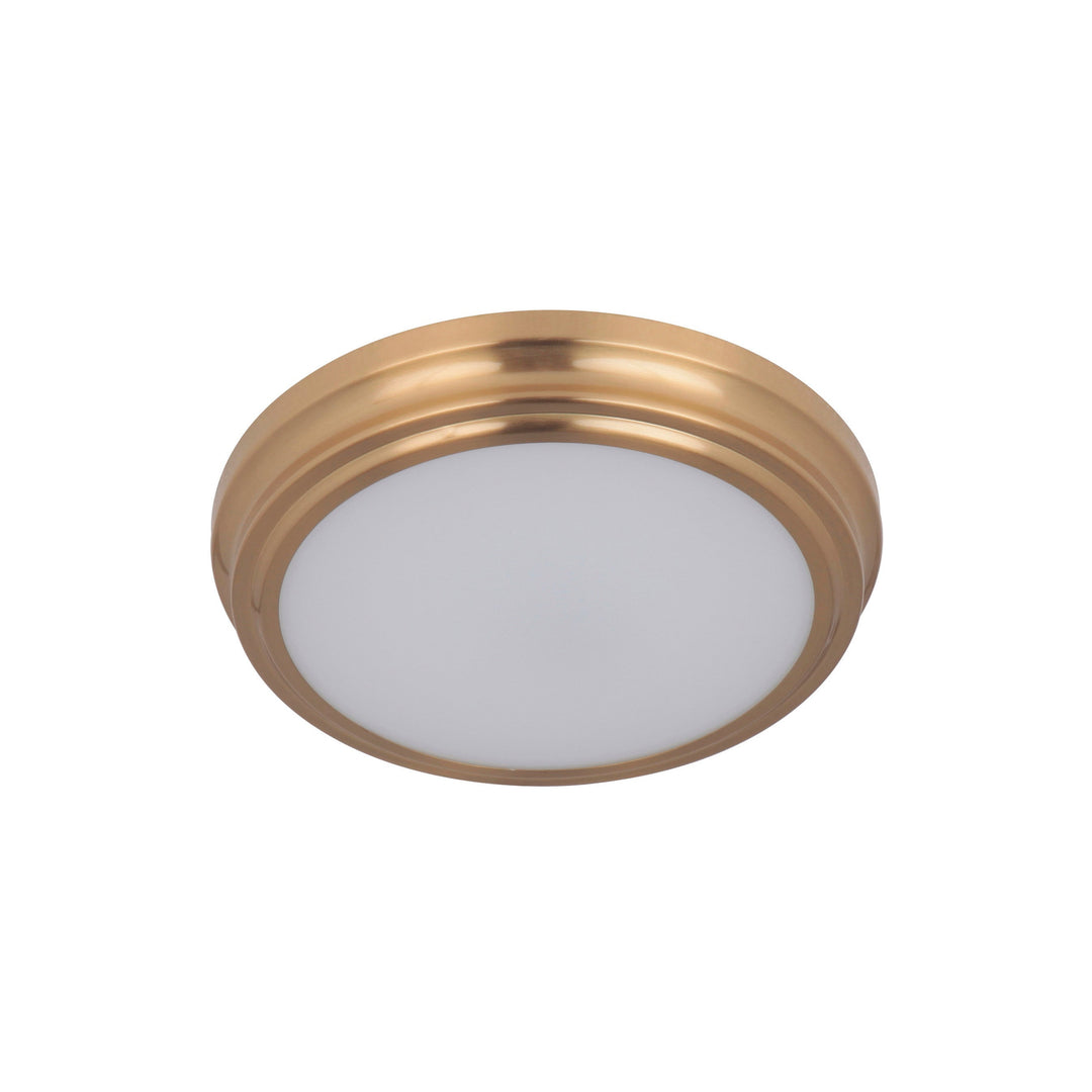 CRAFTMADE X66 Series 1 Light 9" LED Flushmount in Satin Brass