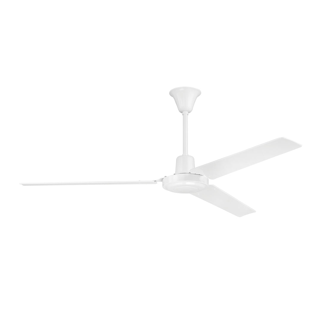 CRAFTMADE 56" Utility in White w/ White Blades