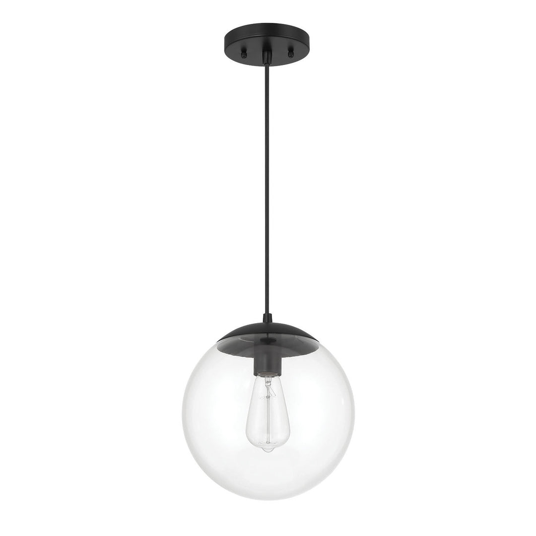 Gaze 10" 1 Light Pendant in Flat Black CRAFTMADE