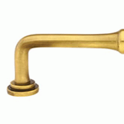 EMTEK 3 1/2 Inch (3 Inch c-c) Solid Brass Spindle Pull (Antique Brass Finish)