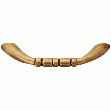 COPPER MOUNTAIN HARDWARE 3 1/2 Inch Overall (3 Inch c-c) Solid Brass Traditional Pull (Antique Brass Finish)