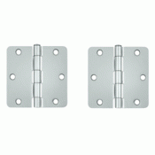 3 1/2 Inch x 3 1/2 Inch Steel Hinge (Chrome Finish) DELTANA