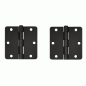 3 1/2 Inch x 3 1/2 Inch Steel Hinge (Oil Rubbed Bronze Finish) DELTANA