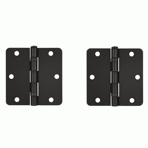 3 1/2 Inch x 3 1/2 Inch Ball Bearing Steel Hinge (Oil Rubbed Bronze Finish) DELTANA