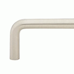 EMTEK 3 1/4 Inch (3 Inch c-c) Solid Brass Wire Pull (Brushed Nickel Finish)