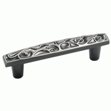 COPPER MOUNTAIN HARDWARE 3 1/4 Inch Overall (3 Inch c-c) Ambrosia Trellis Cabinet Pull (Pewter Finish)