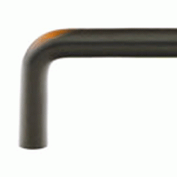 EMTEK 3 3/4 Inch (3 1/2 Inch c-c) Solid Brass Wire Pull (Oil Rubbed Bronze Finish)