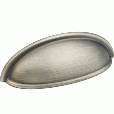 SCHAUB 3 3/4 Inch (3 Inch c-c) Traditional Designs Cup Pull (Antique Nickel Finish)