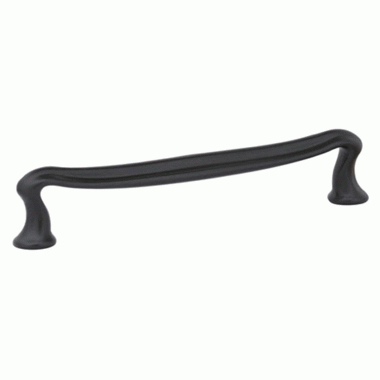 EMTEK 3 3/4 Inch (3 Inch c-c) Tuscany Bronze Art Nouveau Pull (Matte Black Finish)