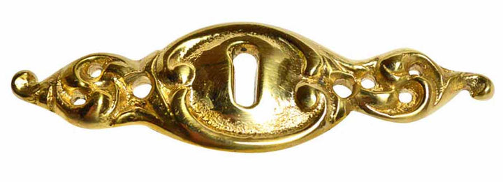 3 3/4 Inch Solid Brass Victorian Escutcheon COPPER MOUNTAIN HARDWARE