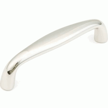 SCHAUB 3 3/8 Inch (3 Inch c-c) Traditional Designs Cabinet Pull (Polished Nickel Finish)