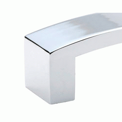 EMTEK 3 3/8 Inch Overall (3 Inch c-c) Bauhaus Pull (Polished Chrome Finish)