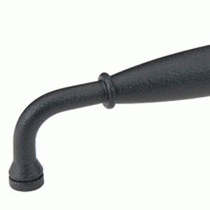 EMTEK 3 7/8 Inch (3 1/2 Inch c-c) Wrought Steel Normandy Fixed Pull (Matte Black Finish)