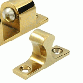 3 Inch Deltana Ball Tension Catch (PVD Lifetime Polished Brass Finish) DELTANA