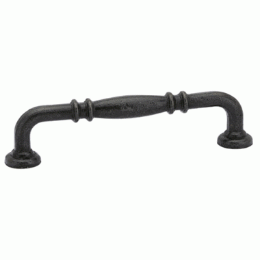 EMTEK 3 5/8 Inch (3 Inch c-c) Tuscany Bronze Ribbed Pull (Medium Bronze)