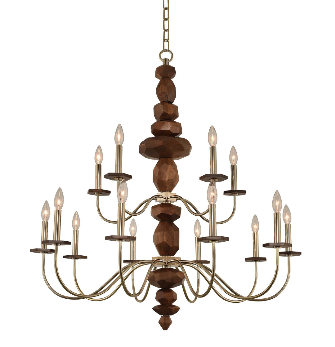 Lassen (10+5) Light 2 Tier Chandelier Kalco