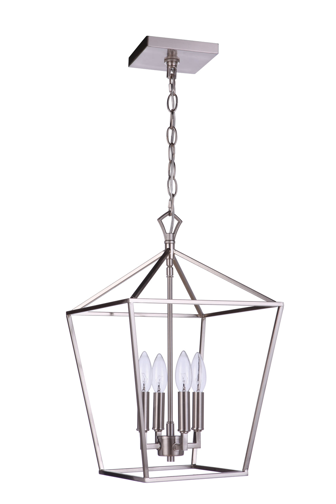 Flynt II 4 Light 12" Foyer in Brushed Polished Nickel CRAFTMADE