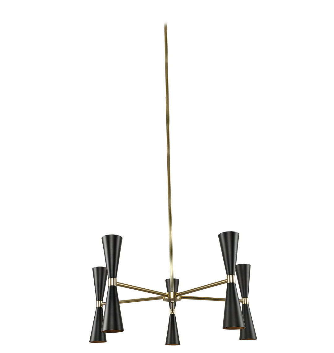 Milo 5 Arm Chandelier Kalco