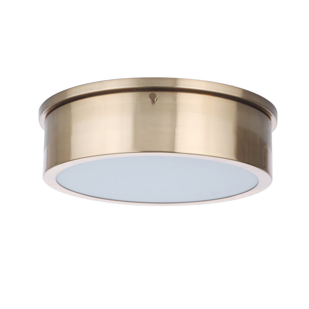 Fenn 1 Light 11" LED Flushmount in Satin Brass CRAFTMADE