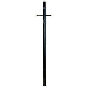 CRAFTMADE 84" Fluted Direct Burial Post w/ Photocell in Textured Black