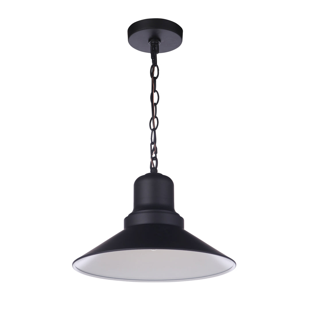 CRAFTMADE Singleton 1 Light 14" Outdoor Pendant in Midnight