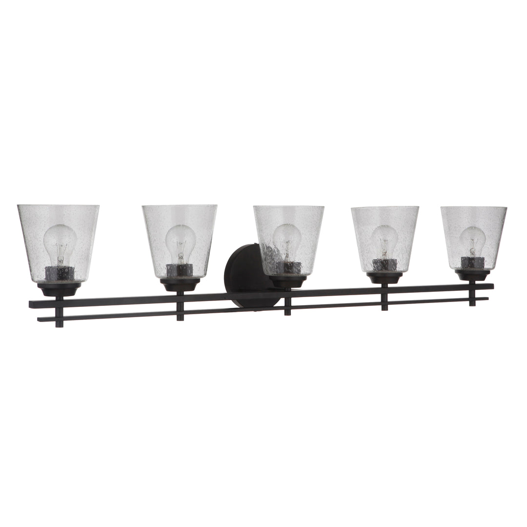 CRAFTMADE Drake 5 Light Vanity in Flat Black