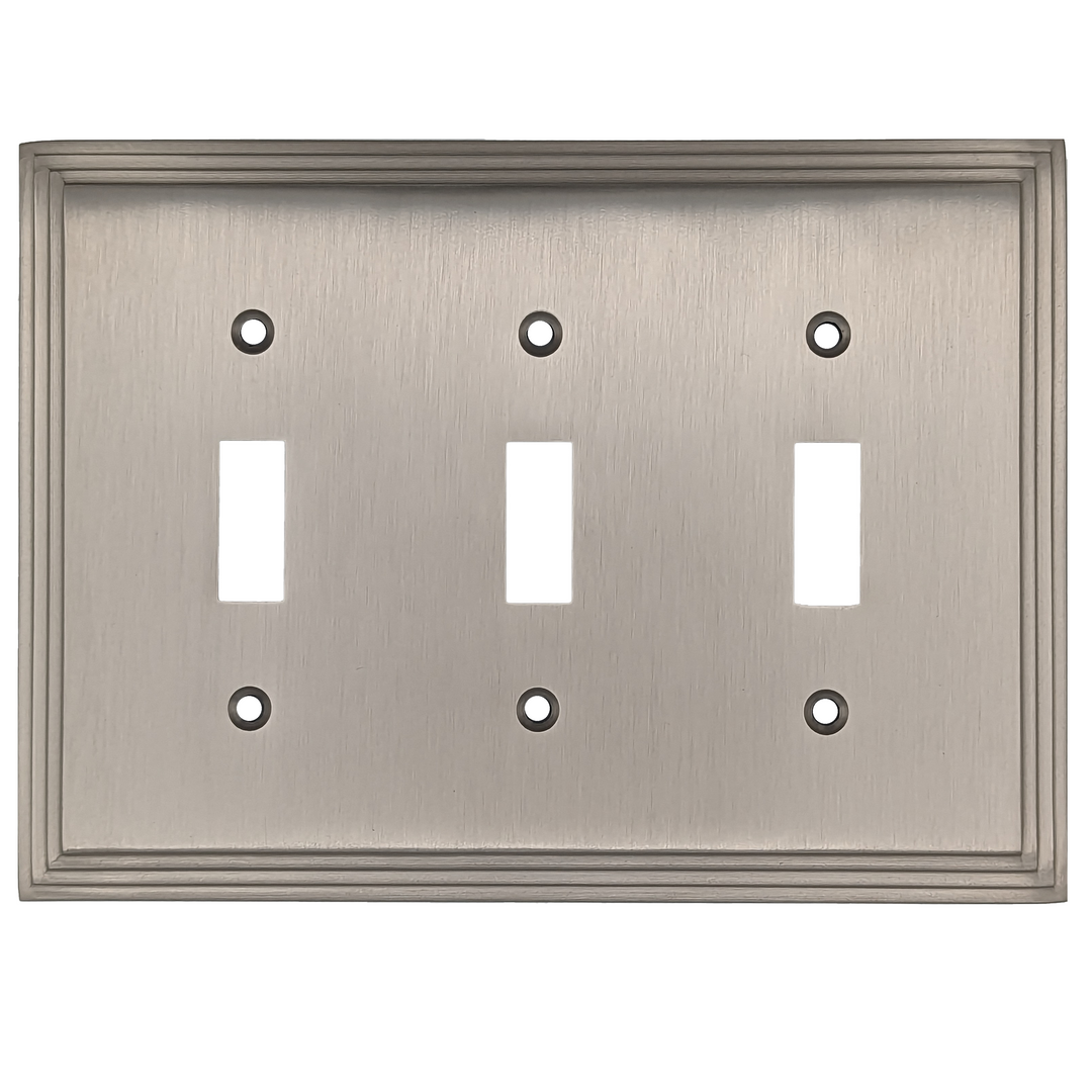 COPPER MOUNTAIN HARDWARE Kingston Classic Stepped Wall Plate (Satin Nickel)