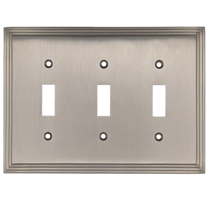 COPPER MOUNTAIN HARDWARE Kingston Classic Stepped Wall Plate (Satin Nickel)