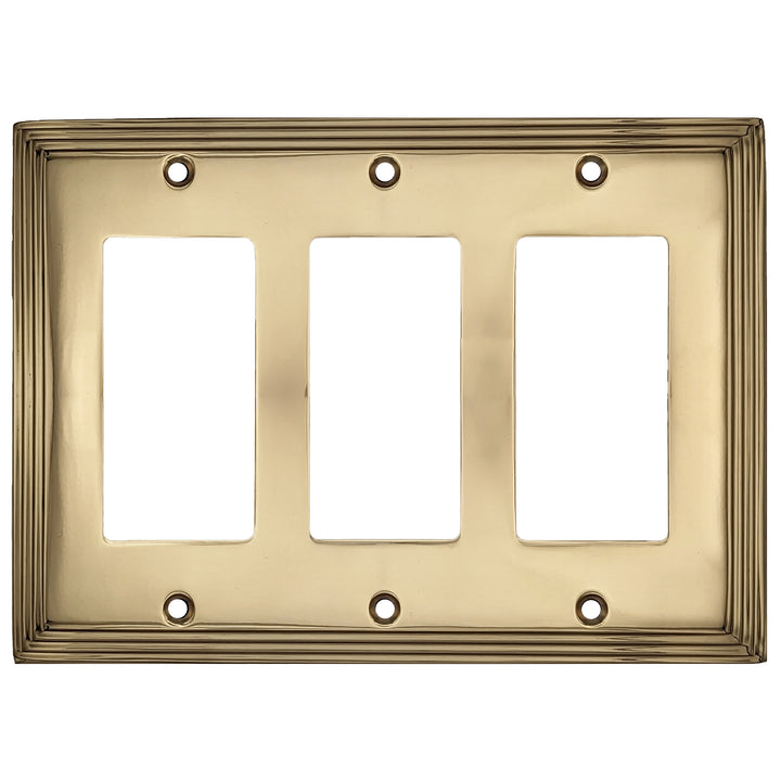 Kingston Classic Stepped Wall Plate (Polished Brass) COPPER MOUNTAIN HARDWARE